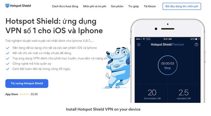 vpn miễn phí tốt nhất cho ios