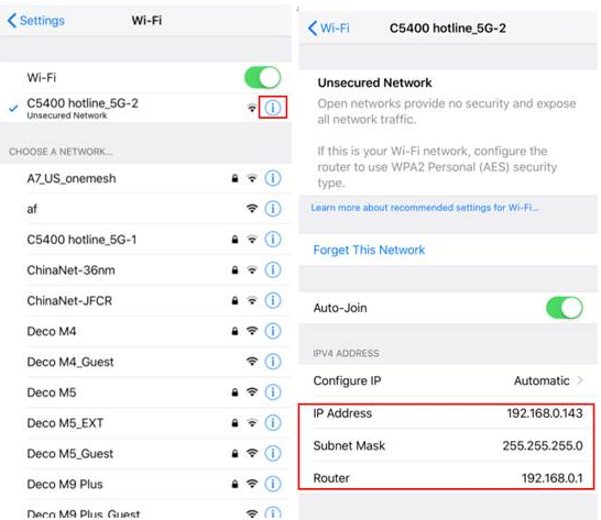 检查 iPhone 上的 IP 地址