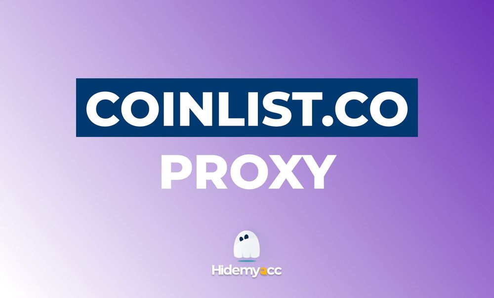 Proxy for Coinlist in 2022