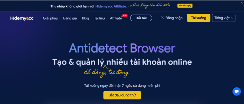 bật vpn trên opera