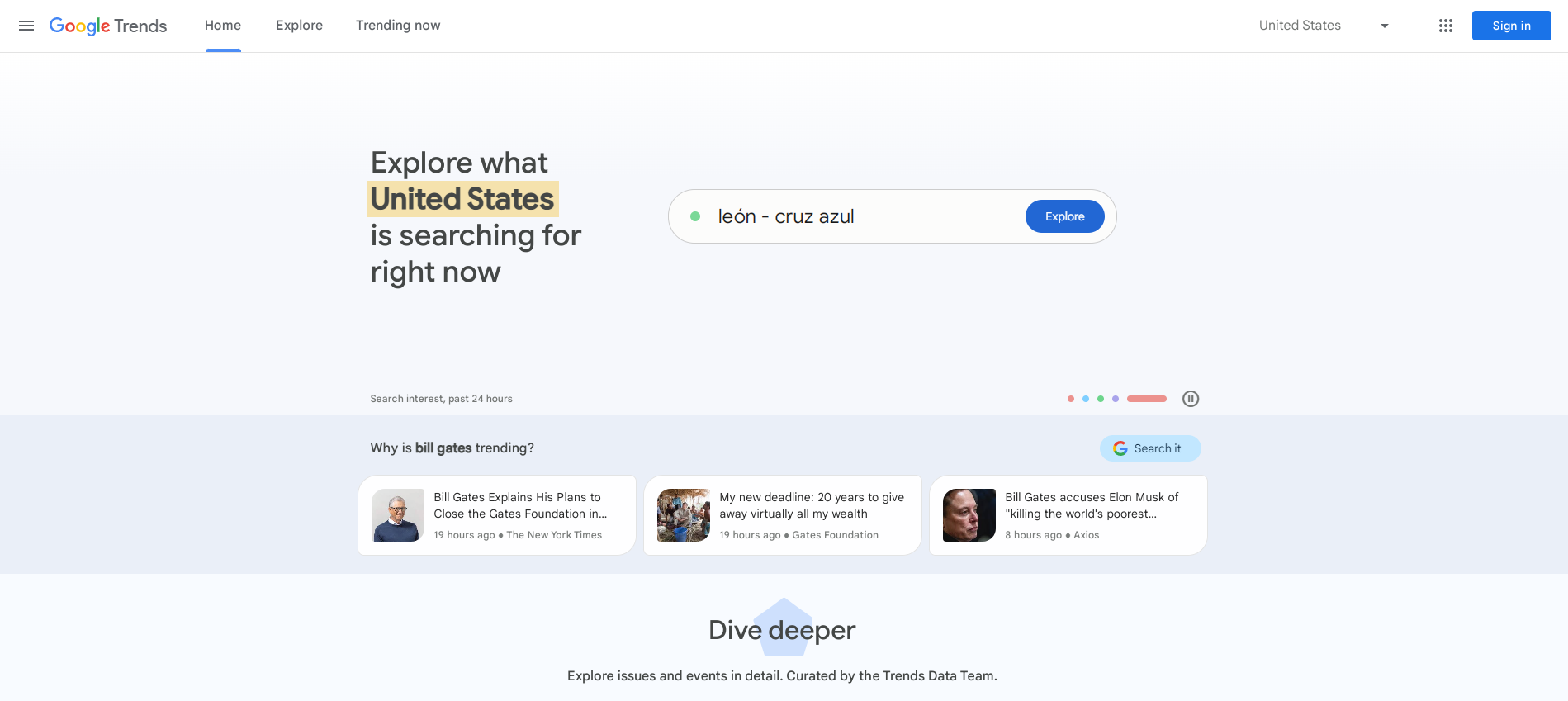 Search on Google Trends