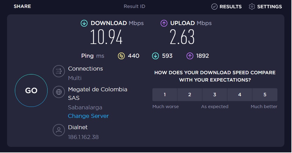 comprobar la velocidad del proxy