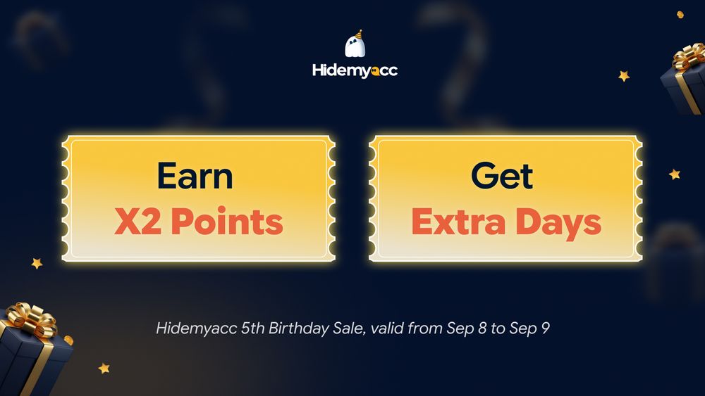 Hidemyacc Turns 5: Birthday Sale & New Loyalty Program