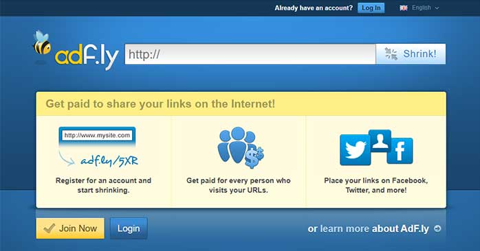 Make money online with adf.ly