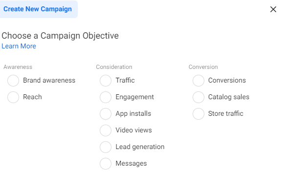 明确 Facebook 广告活动的目标