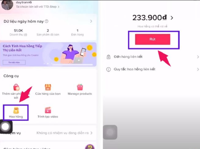 tiếp thị liên kết tiktok