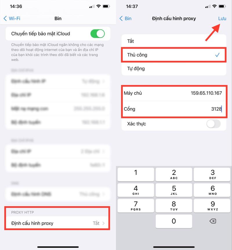 định cấu hình proxy trên iphone là gì