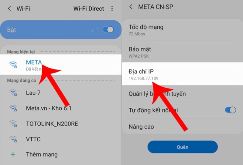 IP tĩnh và IP động