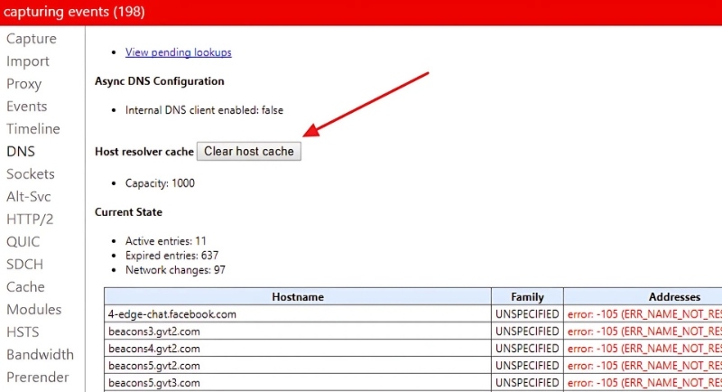 Flush DNS