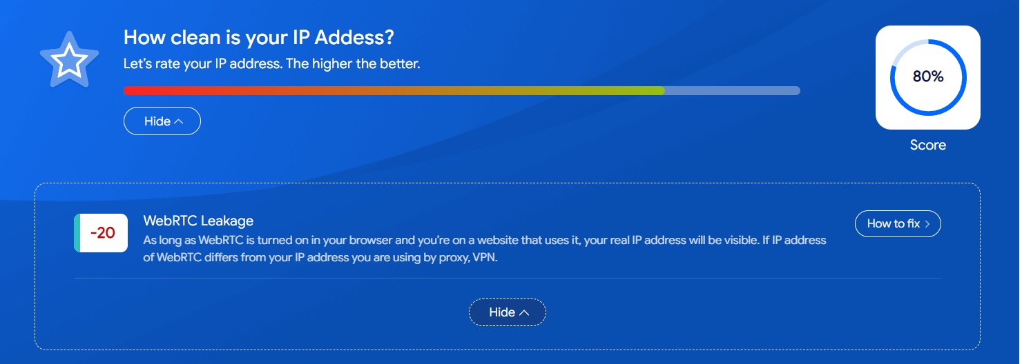 comprobar el proxy en IPFighter