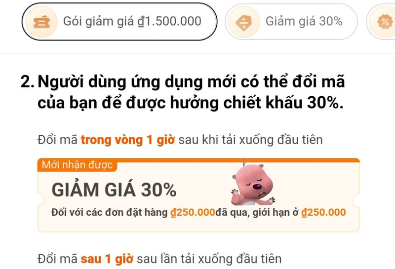 Cách lấy mã giảm giá temu