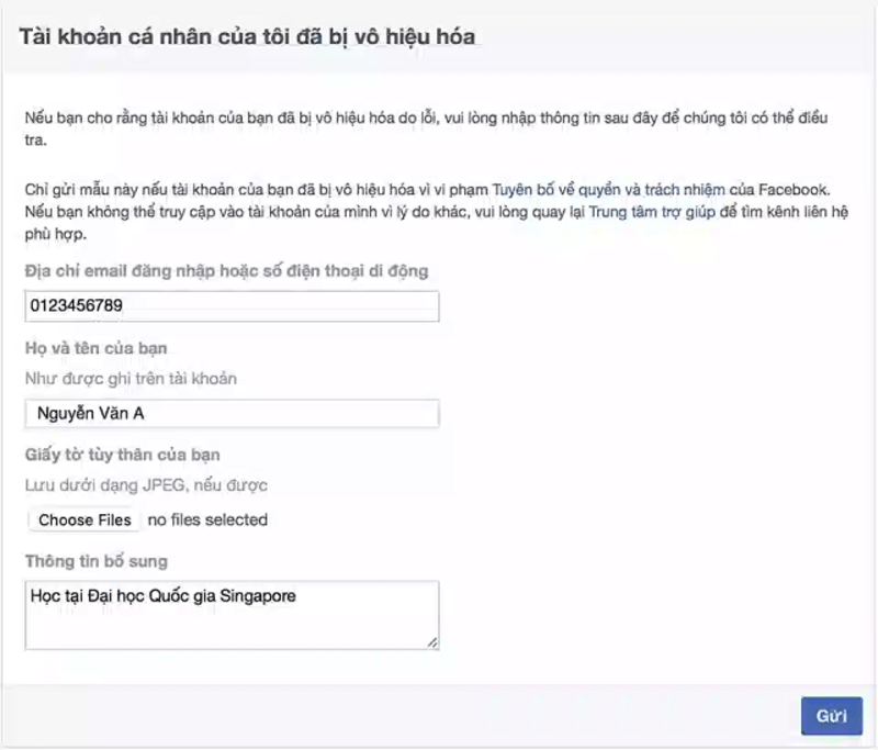 tài khoản facebook bị vô hiệu hóa 30 ngày